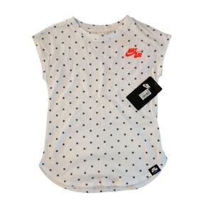 Nike Kids White Star‎ Print Tee NWT 6-7 yrs